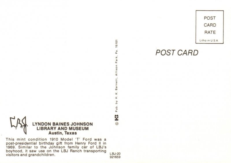 1910 Model T Ford,Lyndon B Johnson Museum,Austin,TX