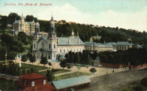 Vintage Postcard 1910's Basilica Ste. Anne De Beaupre Sanctuaire Quebec Canada