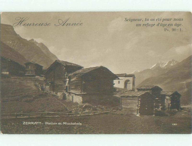 old rppc NICE VIEW Zermatt - Visp - Valais Switzerland i1897