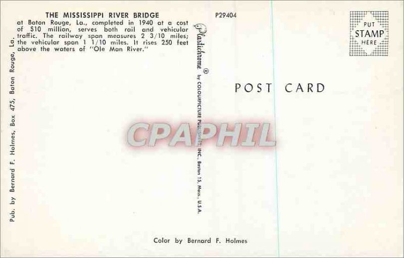 Modern Postcard The Mississippi River Bridge at the Baton Rouge completed in ...