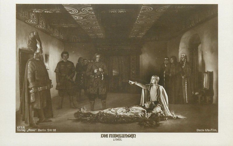 Actors to identify picture Postcard Die Nibelungen 1st part