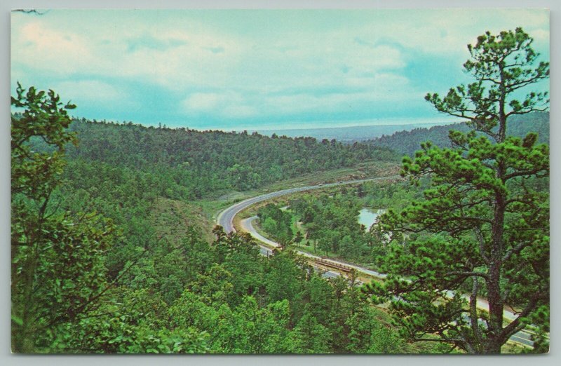Wilburton OklahomaRobbers Cave State Park Aerial ViewVintage Postcard