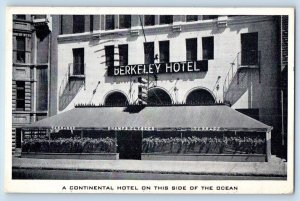 Montreal Canada Postcard Berkeley Hotel On This Side Of The Ocean 1946 Vintage