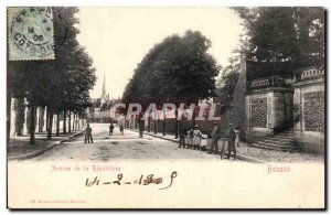 Old Postcard Beaune Avenue of the Republic