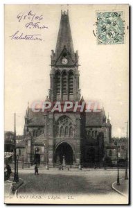 Old Postcard The Saint Denis Church