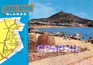 Postcard Modern Blanes Costa Brava