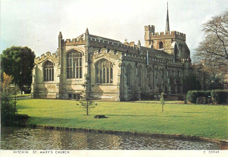 Postcard Europe Uk England Hitchin St. Mary church