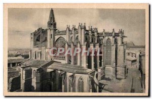 Postcard Old Cite Carcassonne Eglise Saint Nazaire Cote Sud Est