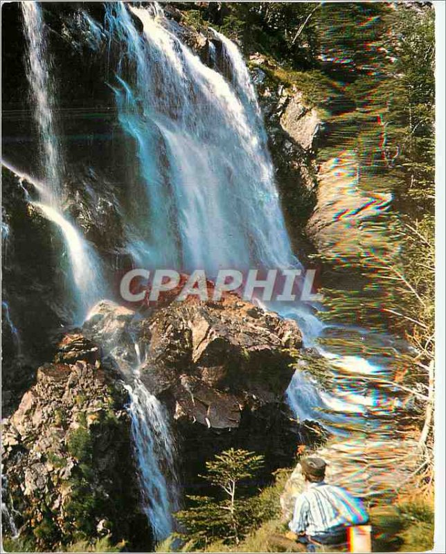 Postcard Modern Sites Pyrenees Cascade of Ass