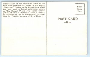 Paddle Steamer Sprague Vicksburg Mississippi MS Ship Postcard