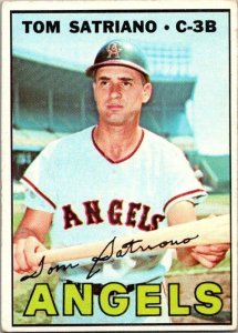 1968 Topps Baseball Card Tom Satriano Calfornia Angels sk3527