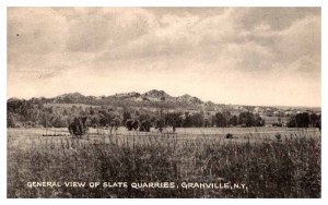 Postcard PANORAMIC SCENE Granville New York NY AU1741