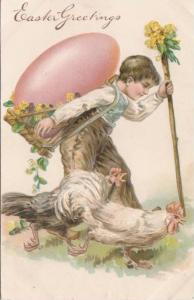 LP46   Easter, Paques, PFB, Holiday Greetings, postcard, 