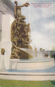 Lorado Taft Fountain of Great Lakes - Art Institute of Chicago IL, Illinois - DB