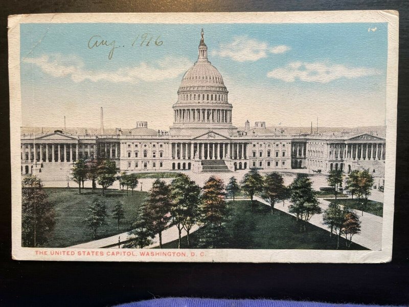 Vintage Postcard 1915-1930 The United States Capitol Building Washington DC