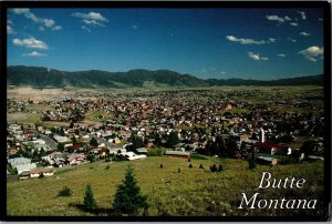 View Overlooking Mining City of Butte MT c1990 Postcard L65