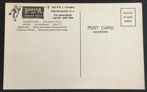 Postcard Unused Ramada Inn Golden Torch East Brunswick NJ LB