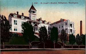 c1910 BELLINGHAM WASHINGTON ST. JOSEPH'S HOSPITAL UNPOSTED POSTCARD 14-110