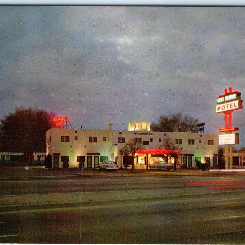 c1950s Albuquerque, NM Casa Grande Lodge Motel Motor Lodge Postcard Petley A91