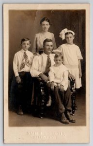 RPPC Ottawa Kansas Young Family Photo Smith's Studio Postcard D28