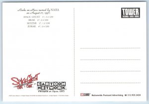 SPACE GHOST Comic TV Series 1997 CARTOON NETWORK  4x6 Tower Records Postcard