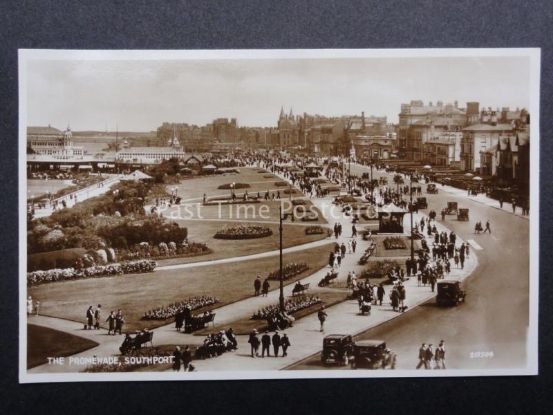 Lancashire: SOUTHPORT The Promenade c1931 RP Postcard by Valentine's