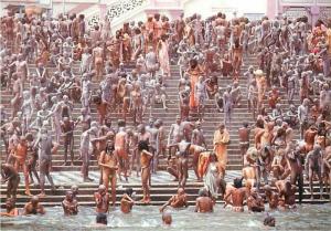 Hindu Kumbh Mela Pilgrimage Purification near Rishikesh India Postcard