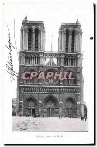 Old Postcard Notre Dame de Paris