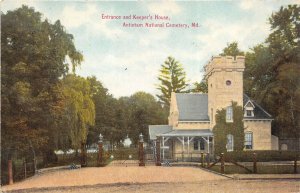 Antietam National Cemetery Civil War c1910 Postcard Entrance And Keeper's House