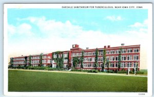 OAKDALE SANITARIUM for TUBERCULOSIS near IOWA CITY, Iowa IA ~ 1920s Postcard