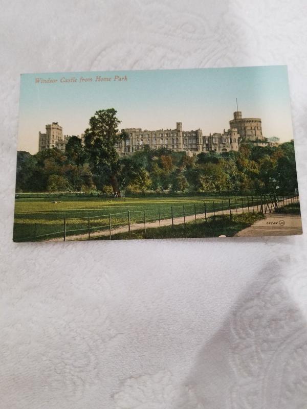 Antique Postcard, Windsor Castle from Home Park. Unposted