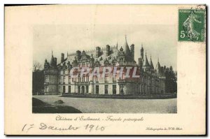 Old Postcard Chateau d & # 39Euclimont main Facade