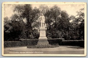 RPPC  Wiesbaden  Germany  Kaiser Wilhelm  Monument   Postcard