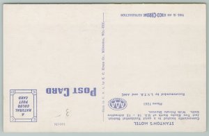Wisconsin Dells~Stanton's Motel~Standard Chrome Postcard