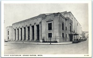 Postcard - Civic Auditorium - Grand Rapids, Michigan