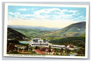 Vintage 1920s Postcard Columbia Gardens, Looking Towards Butte, Montana