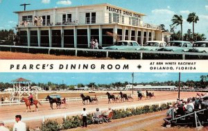 Orlando, FL Florida PEARCE'S DINING ROOM~Ben White Harness Raceway 1961 Postcard