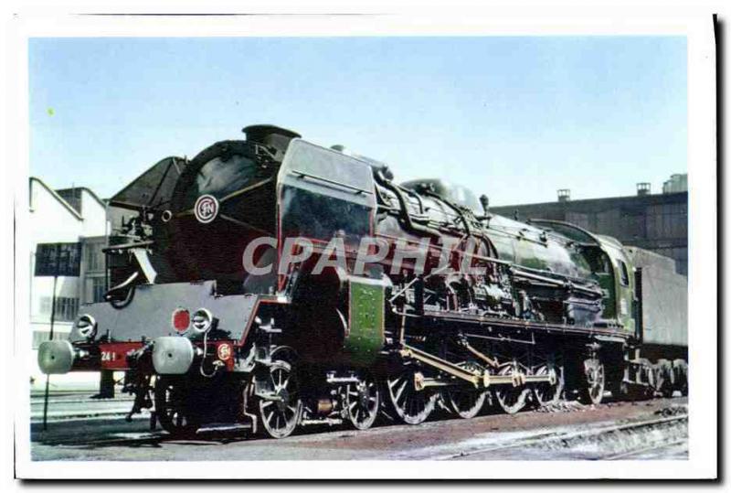 MODERN POSTCARD Train Engine has standard vapor 241 P