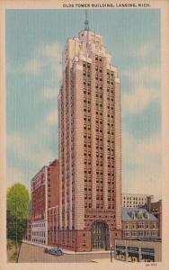 Michigan Lansing Olds Tower Building 1946 Curteich