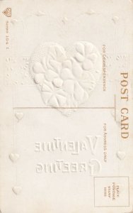 Vtg Carte Postale C 1910s Valentin de Vœux - Emboosed & Doré - non Utilisé
