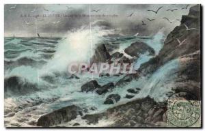 Old Postcard Le Havre Cape Town to Have one day of storm