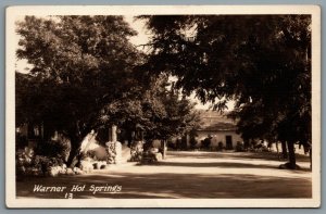 Postcard RPPC c1920s San Diego CA Warner Hot Springs View of Ranch Grounds