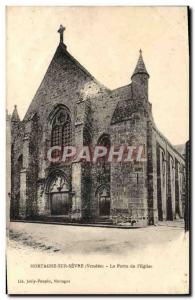 Old Postcard Mortagne Sur Sevre The Gates & # 39Eglise