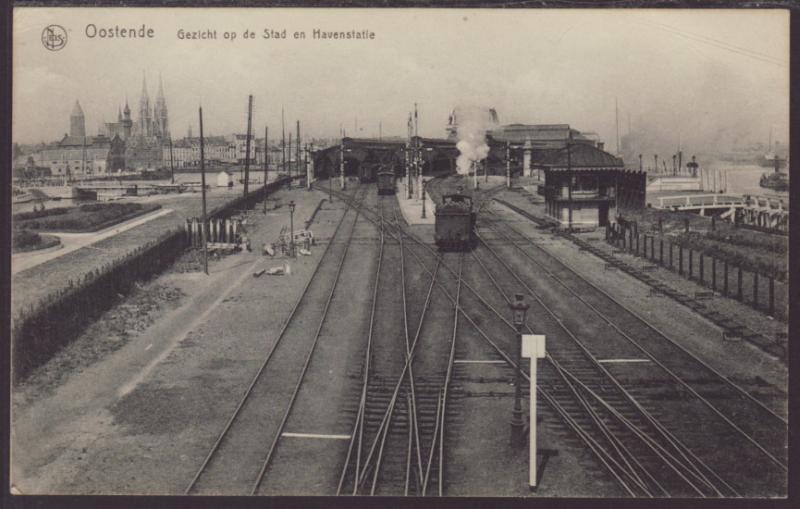 Train Station,Oostende,Belgium Postcard