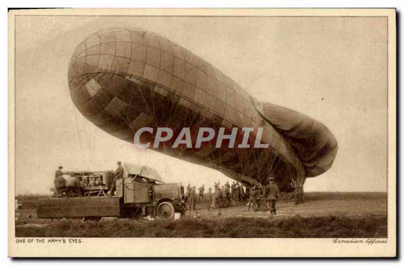 Old Postcard Jet Aviation Airship Zeppelin Canada