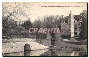 Postcard Old St John Scales Sarthe Chateau de Courtangis