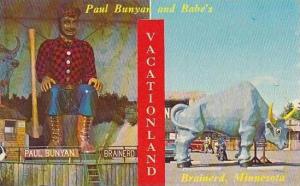 Minnesota Brainerd Paul Bunyan And Babes Vacationland