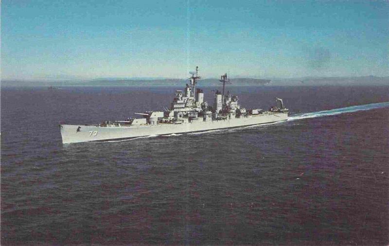 Heavy Cruiser U.S.S. St. Paul (CA-73) Navy Ship Postcard