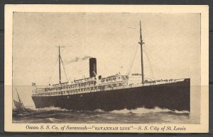 Missouri, St Louis - Savannah Line Ship - [MO-068]