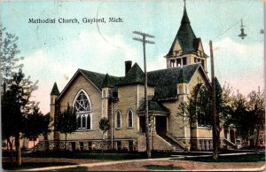 Postcard Methodist Church in Gaylord, Michigan